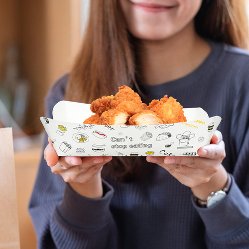 Caja Para Llevar De Pollo Frito Leak, 100 Unidades