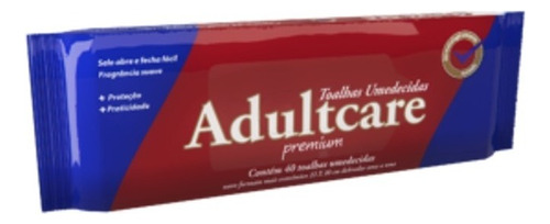 Toalhas Umedecidas Adultcare Lenço Umedecido Adulto Kit 6pct