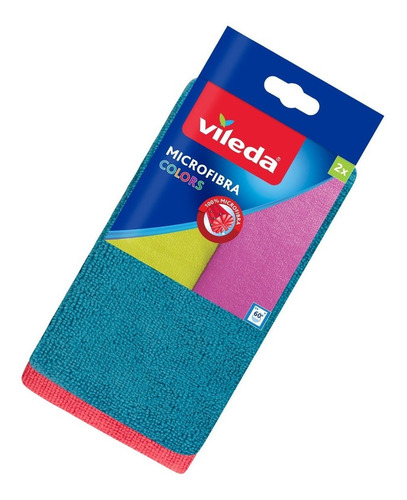 Imagen 6 de 9 de Paño 100% Microfibra Trapo Repasador Absorbente X 2 Unidades Color Rosa Y Verde