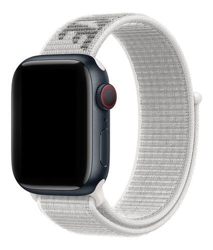 Imagem 1 de 3 de Pulseira Nylon Loop Para Apple Watch 42/44/45mm Logo Branca