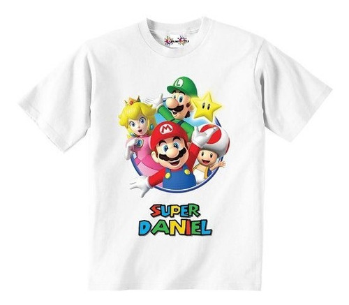 Mario Bros En Tu Camiseta,hermosos Diseños, No Te Lo Pierdas