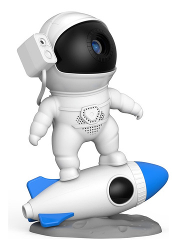 Proyector Y Lampara Astronauta Con Cohete 360° 