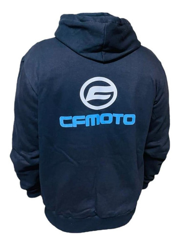 Imagen 2 de 5 de Buzo Campera Canguro Cf Moto Con Capucha Motoscba
