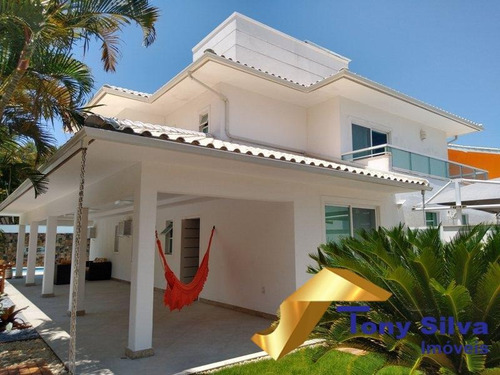 Belíssima Casa De Alto Padrão Em Condomínio Com Canal Navegável Cabo Frio - 1153
