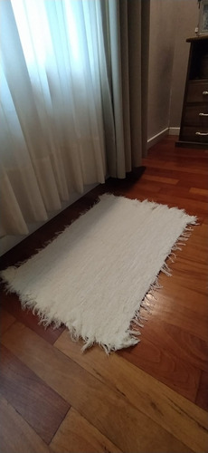 Imagen 4 de 6 de Alfombra De Algodón Tejida En Telar 1 Metro X 70 Cm