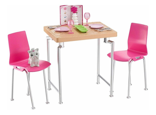 Barbie Muebles Y Accesorios Comedor Película Y Cena