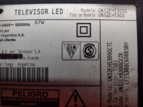 Placa Main Tv Samsung Un32eh5300 (Usado)