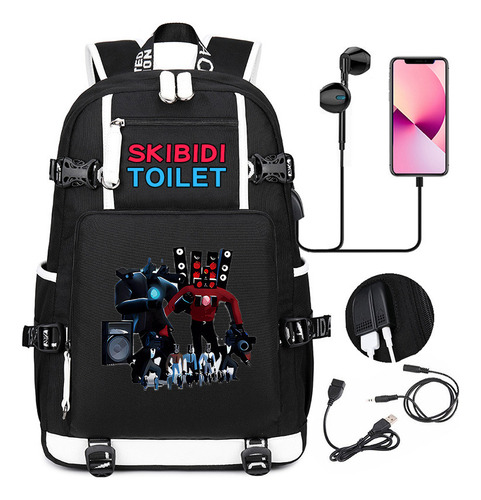 Mochila Estéreo Titan Skibidi Para Adolescentes, Tamaño Gran