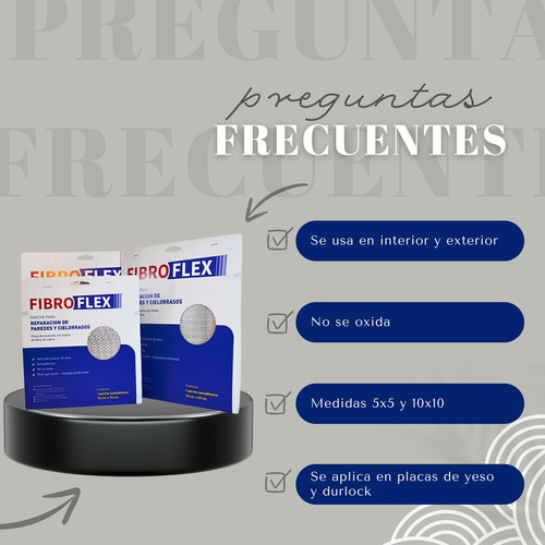 Malla Adhesiva Reparacion Techo Pared Yeso Durlock 10x10 Cm