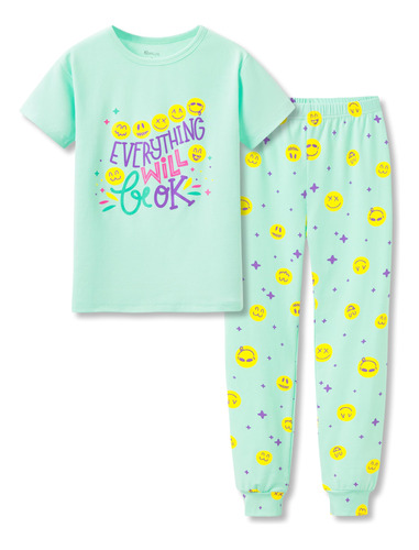 Topgal Little & Big - Pijama De Punto De Algodon De 2 Piezas