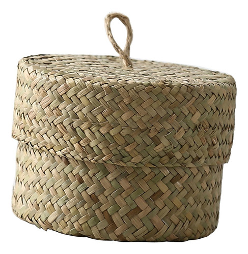 Cesta De Armazenamento Redonda Seagrass Container Caixa De