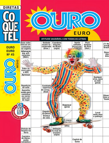 Livro Coquetel Ouro Euro 45, De Coq. Editorial Coquetel, Capa Mole, Edição 45 Em Português, 2024
