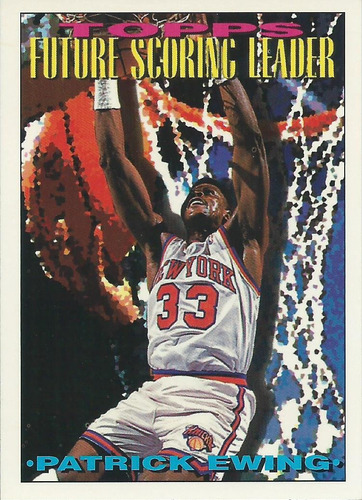 Barajita Patrick Ewing Scoring Leader Topps 1993 #390 Knicks