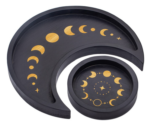 Mooncraftlogy Crescent Moon - Juego De Soporte De Cristal D.