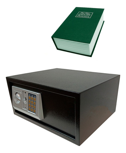Caja Fuerte De Seguridad 43x36x20cm + Cofre Simula Libro Nr3