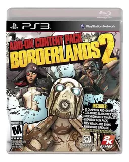 Ps3 Borderlands 2 Add-on Content Pack Físico Disco De Dlc