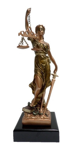Dama Diosa Justicia 29cm En Resina Escultura Themis Abogados