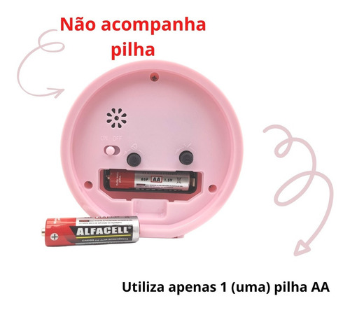 Imagem 7 de 7 de Relógio Despertador Analógico Estilo Antigo Infantil Alarme
