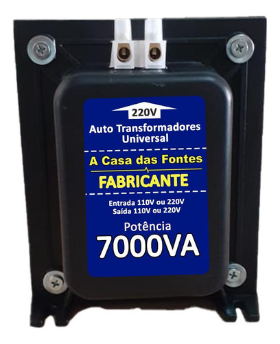 Auto Transformador 7.000 Va Bivolt 127/220 Conector Sindal