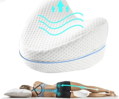 Almohada Descansa Piernas Memory Foam, Ergonómica.