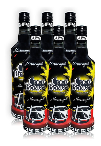 Coco Bongo Ron Maracuyá Caja X6u 750ml Licor Tropical