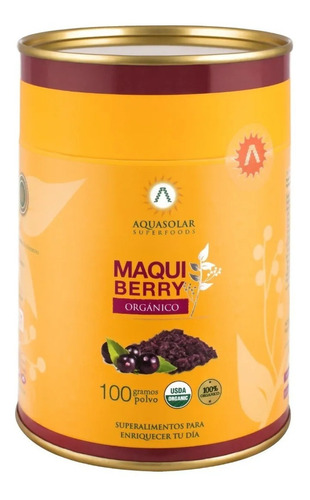 Maqui Berry Aq Certificado 100 Grs Polvo Orgánico 