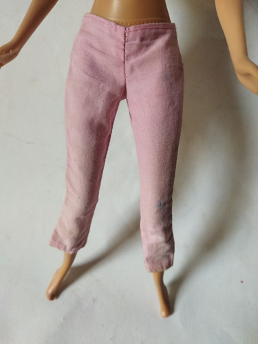Barbie Solo Ropa Pantalón Pesquero Rosa A La Cadera (Usado)