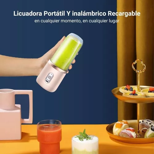 Mini Licuadora Portatil Recargable Usb Para Jugos Y Batidos Morada