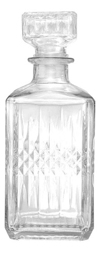 Garrafa De Whisky Licoreira Decorativa Em Vidro 1 Litro Cor Incolor