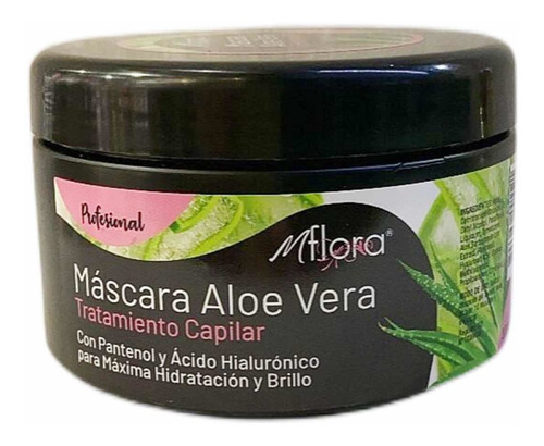 Crema Capilar De Aloe Vera Y Ácido Hialuronico 300g Mflora
