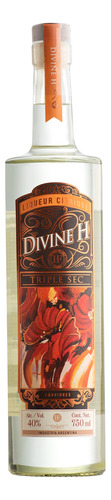 Licor Triple Sec Divine H 750cc Liqueur Citrique Premiado