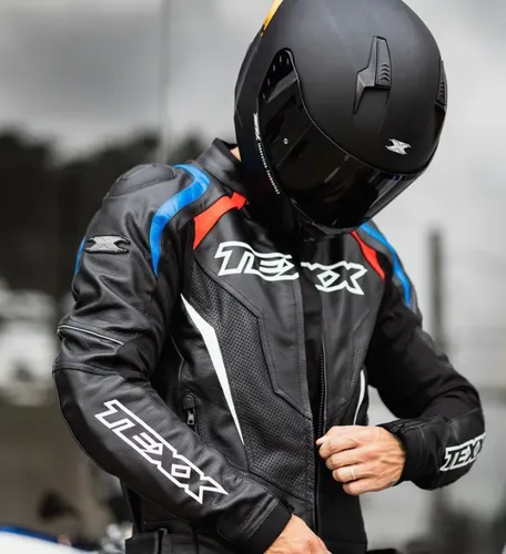 Jaqueta De Couro Motoqueiro Masculino Moto Texx Sniper V3