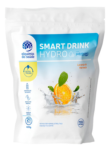 Smart Drink Hydro Isotônico Alquimia 350g Laranja & Hortelã