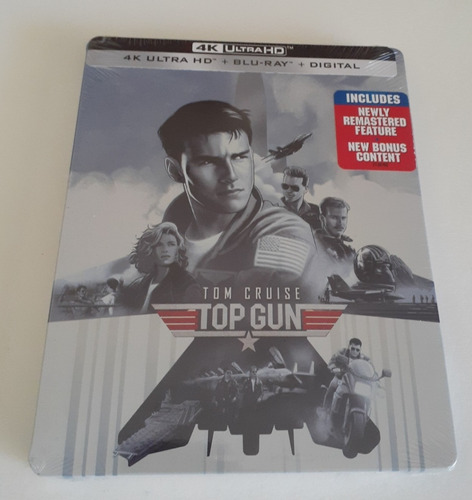 Top Gun Blu-ray 4k Ultra Hd Steelbook Edition Nuevo Original