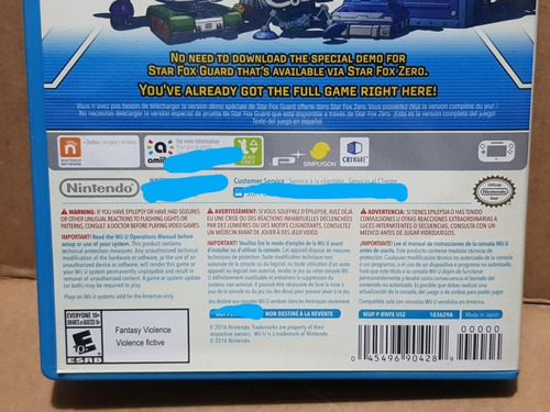 Star Fox Guard Nintendo Wii U (Usado)