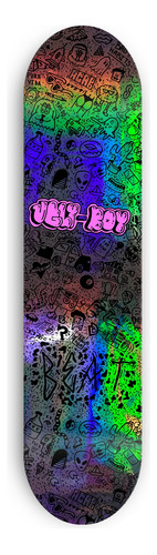 Beat Skateboards - Ugly Boy Pro 8.25 Silver | Tabla Con Lija