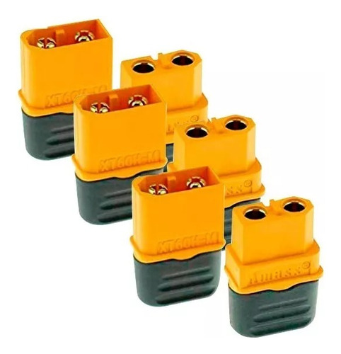 3 X Par De Conectores Xt60 - Xt60h (macho+fêmea) Com Capa