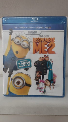 Blu-ray + Dvd -- Despicable Me 2 / Mi Villano Favorito 2 