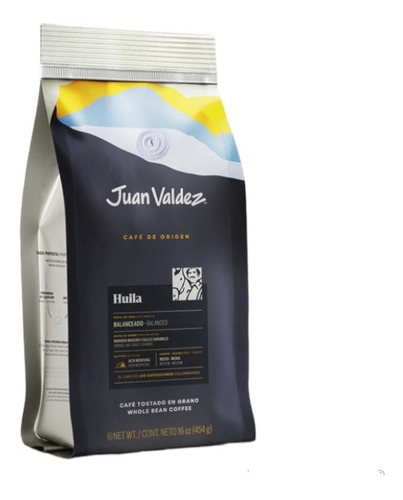 Café Juan Valdez Huila Tostado Y En Granos De 454grs