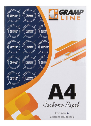 Carbono Papel A4 - Pasta Com 100 Folhas Azul Ou Preto