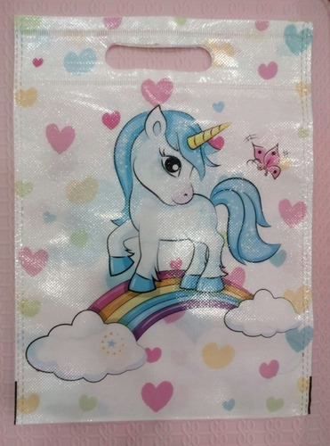 Unicornio Bolsas Para Cotillones, Regalos Y +. X 2 Unidades.