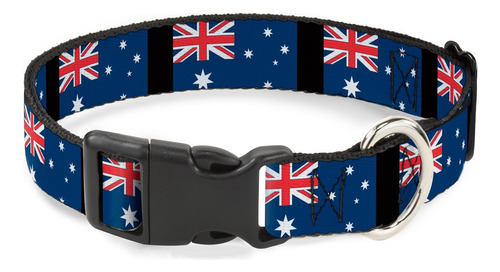 Buckle-down Pc-w-nl Australia Banderas Collar De Clip De Pl.