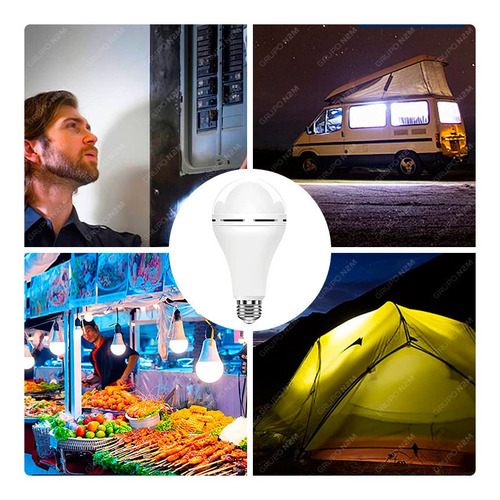 Lampara Led Emergencia 12w 3 Horas Autonomia Frio Mfull
