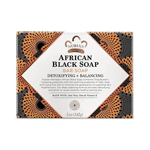 Nubian Patrimonio Africano Jabón Negro Con Avena De I2pu8