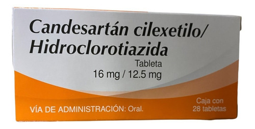 Candesartán Cilexetilo/hidroclorotiazida 16/12.5 Mg 28 Tabs