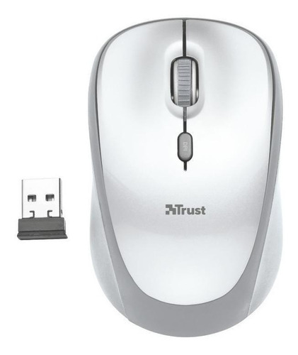 Mouse inalámbrico Trust Yvi white