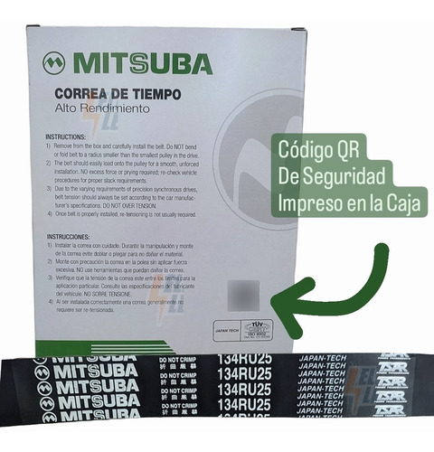 Correa Tiempos Peugeot 206 207 307 1.6 134 Dientes