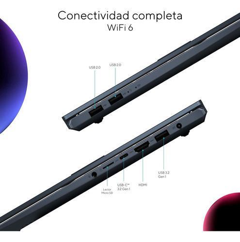 Asus Vivobook Ryzen 5, 16gb Ram 1tb Ssd, 4gb Rtx 3050 Studio Azul (Reacondicionado)