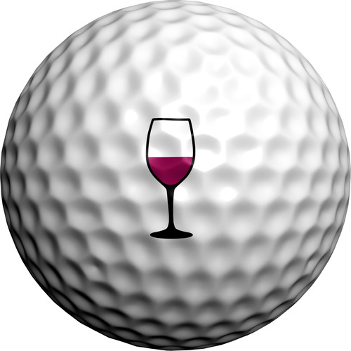 Golfdotz Copa Vino Marcador Pelota Golf Accesorio Identidad