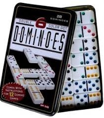 Set De Dominoes Double 6 Color 